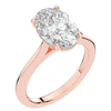 2.05CT.TW OVAL LAB DIAMOND UNDERHALO ENGAGEMENT RING - Nazarelle