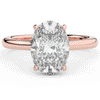 2.05CT.TW OVAL LAB DIAMOND UNDERHALO ENGAGEMENT RING - Nazarelle