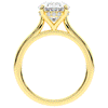 2.05CT.TW OVAL LAB DIAMOND UNDERHALO ENGAGEMENT RING - Nazarelle