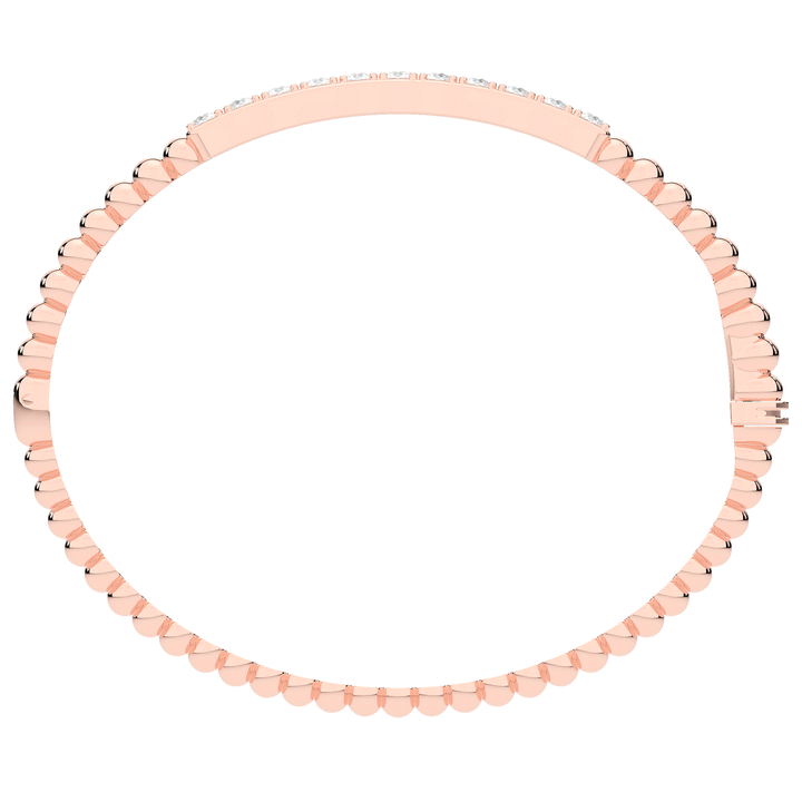 1.10CT.TW ROUND LAB DIAMOND BANGLE - Nazarelle