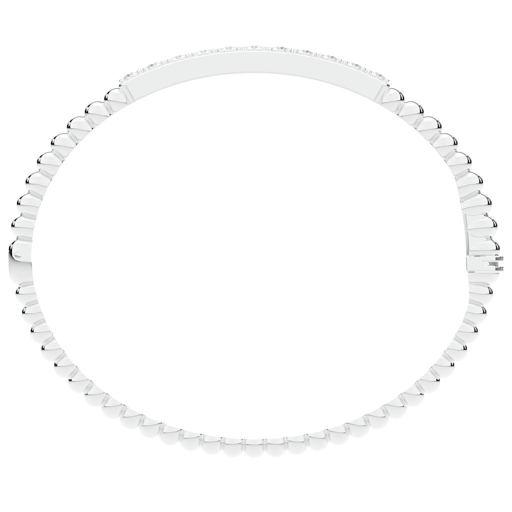 1.10CT.TW ROUND LAB DIAMOND BANGLE - Nazarelle