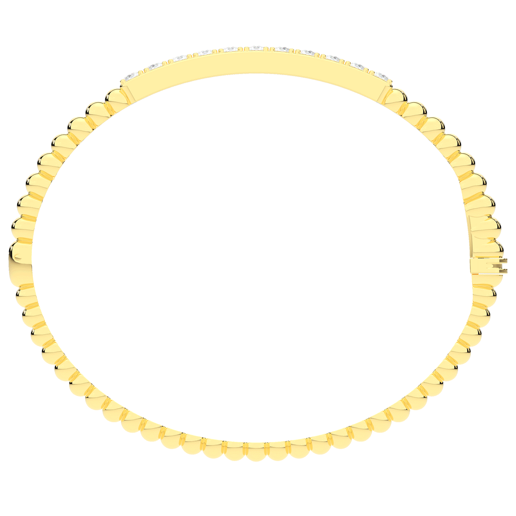 1.10CT.TW ROUND LAB DIAMOND BANGLE - Nazarelle