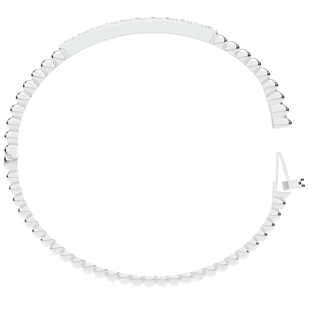 1.10CT.TW ROUND LAB DIAMOND BANGLE - Nazarelle
