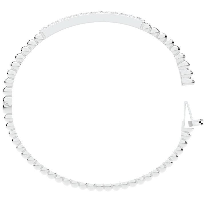 1.10CT.TW ROUND LAB DIAMOND BANGLE - Nazarelle