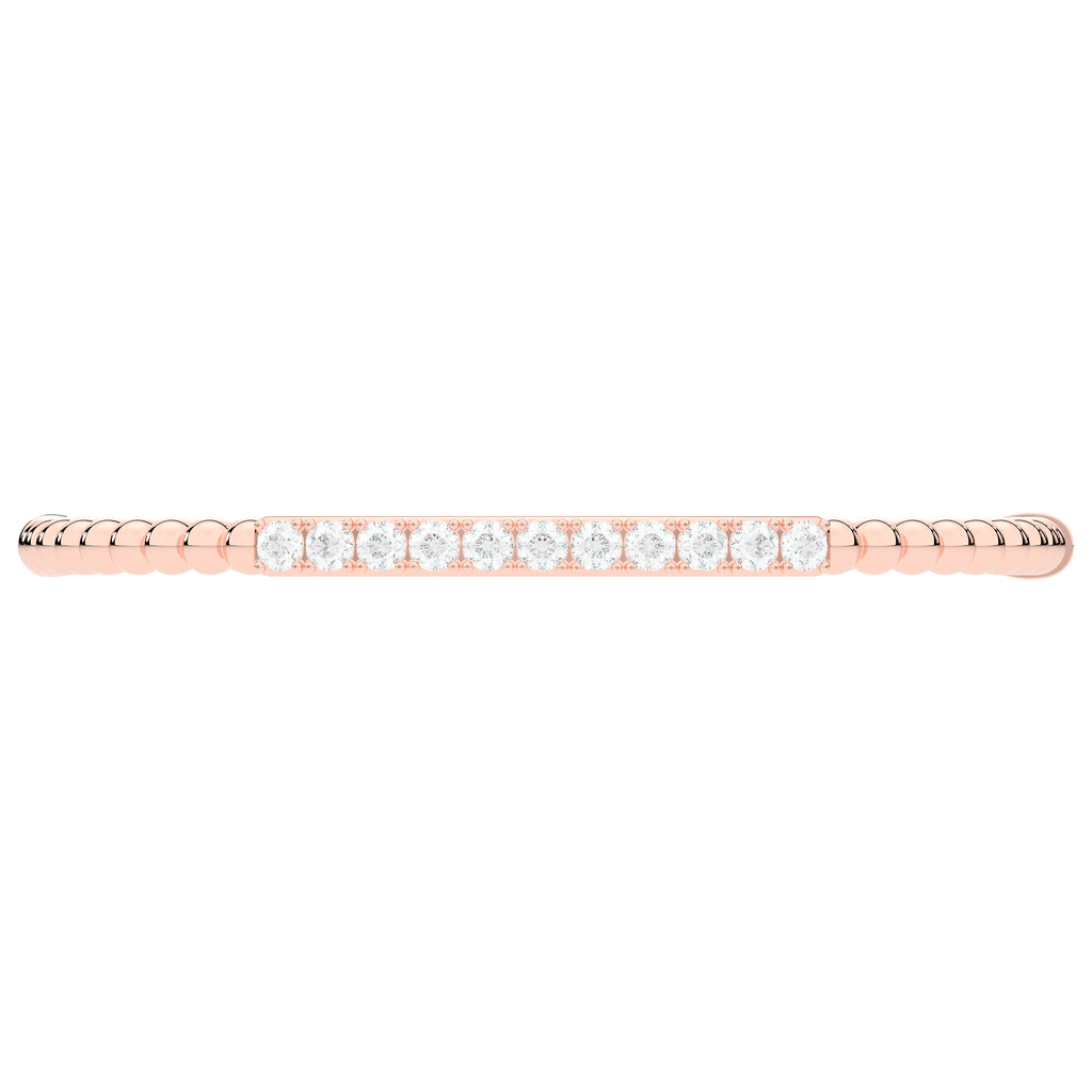 1.10CT.TW ROUND LAB DIAMOND BANGLE - Nazarelle
