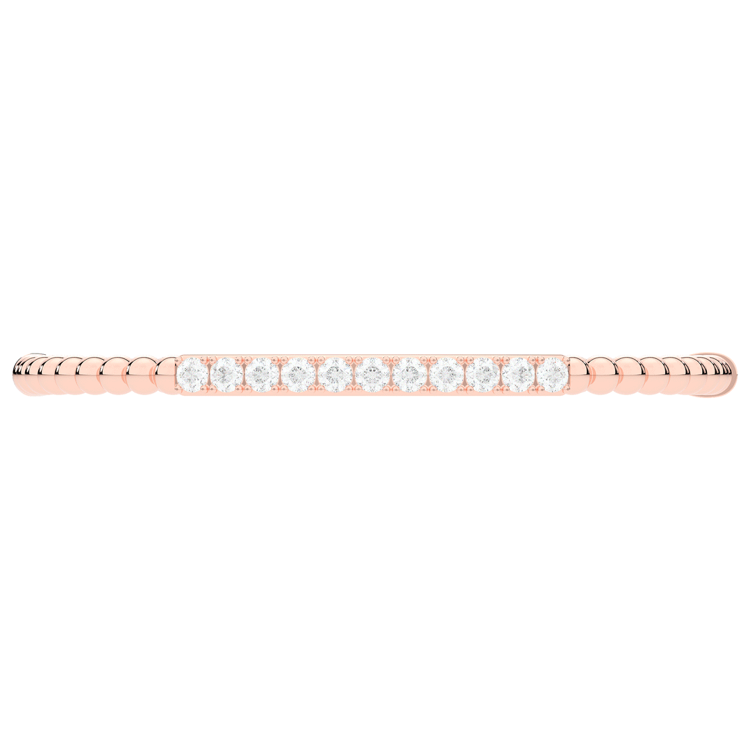 1.10CT.TW ROUND LAB DIAMOND BANGLE - Nazarelle