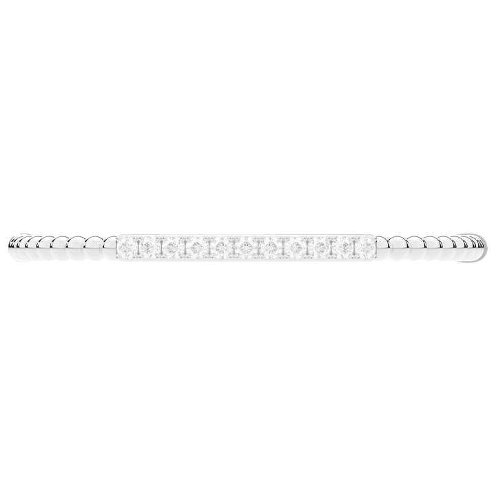 1.10CT.TW ROUND LAB DIAMOND BANGLE - Nazarelle