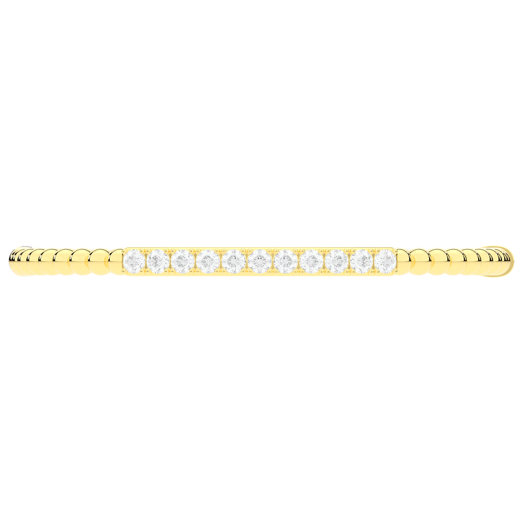 1.10CT.TW ROUND LAB DIAMOND BANGLE - Nazarelle