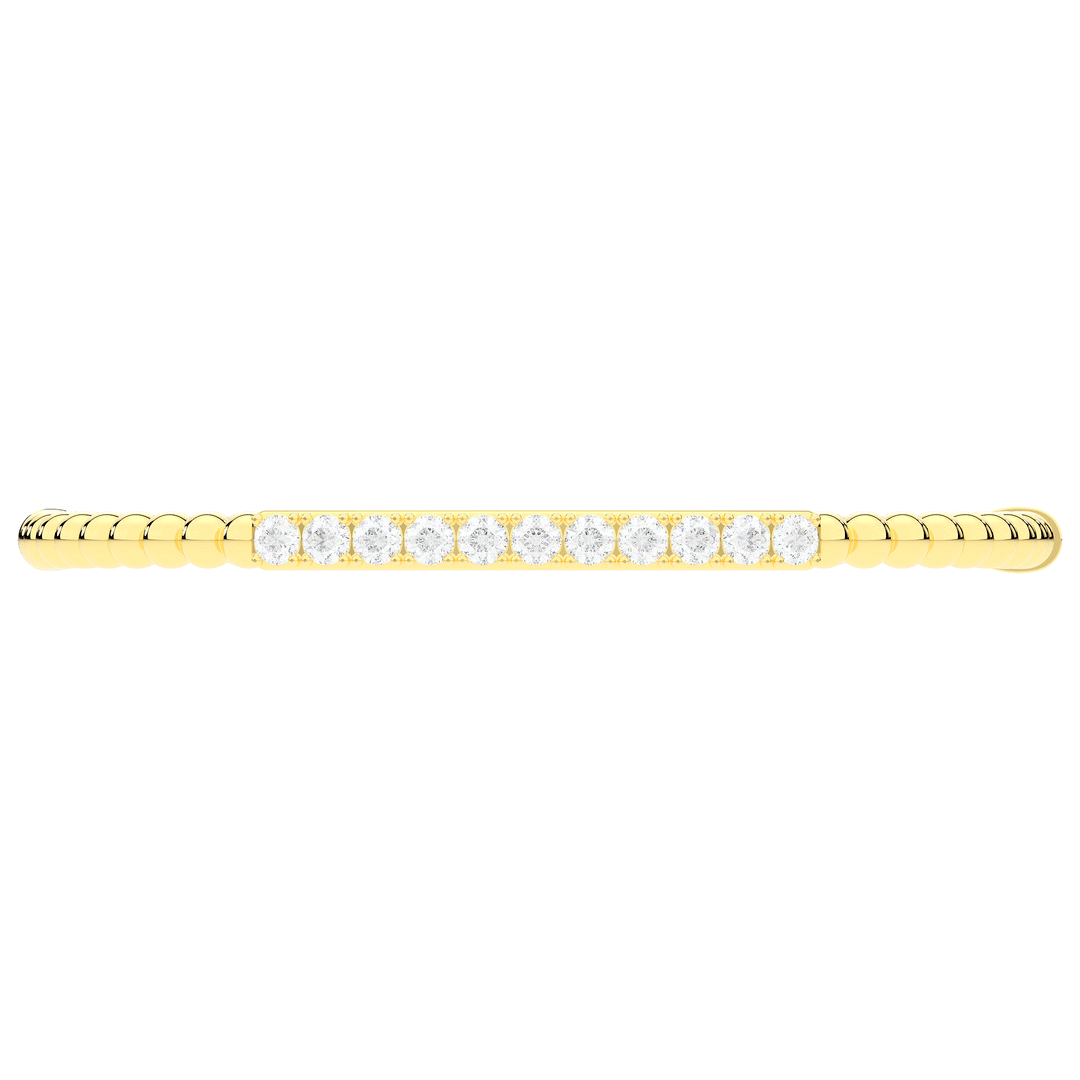 1.10CT.TW ROUND LAB DIAMOND BANGLE - Nazarelle