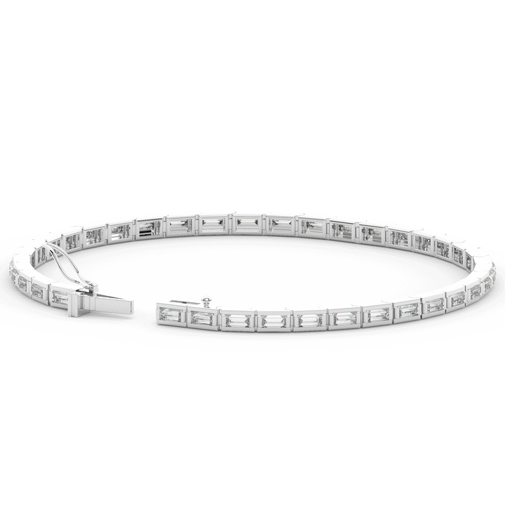 3.40CT.TW ROUND LAB DIAMOND TENNIS BRACELET - Nazarelle