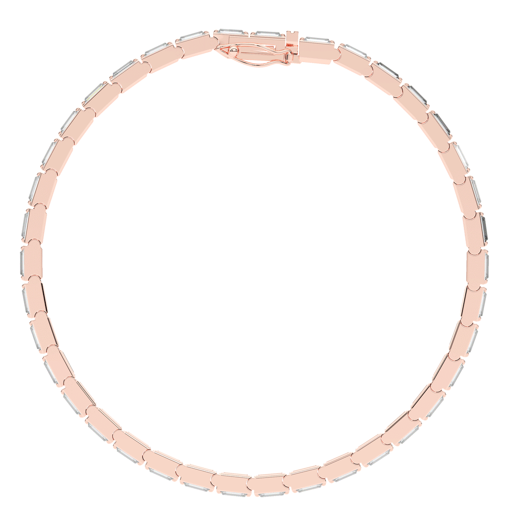 3.40CT.TW ROUND LAB DIAMOND TENNIS BRACELET - Nazarelle