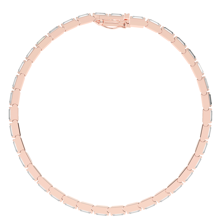 3.40CT.TW ROUND LAB DIAMOND TENNIS BRACELET - Nazarelle