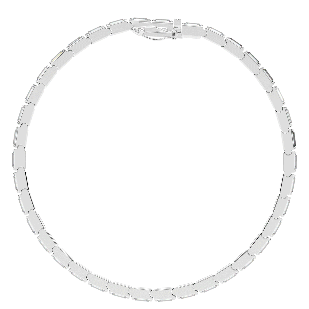 3.40CT.TW ROUND LAB DIAMOND TENNIS BRACELET - Nazarelle