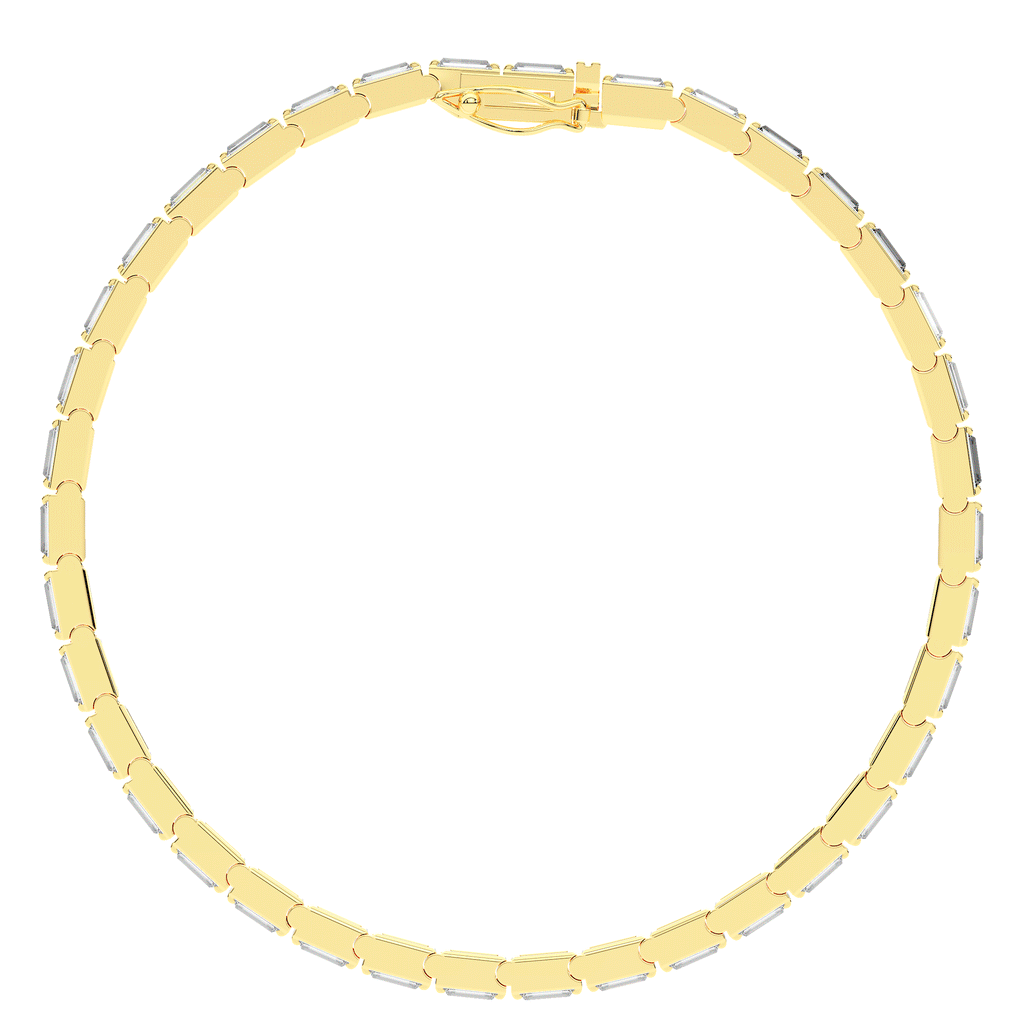 3.40CT.TW ROUND LAB DIAMOND TENNIS BRACELET - Nazarelle