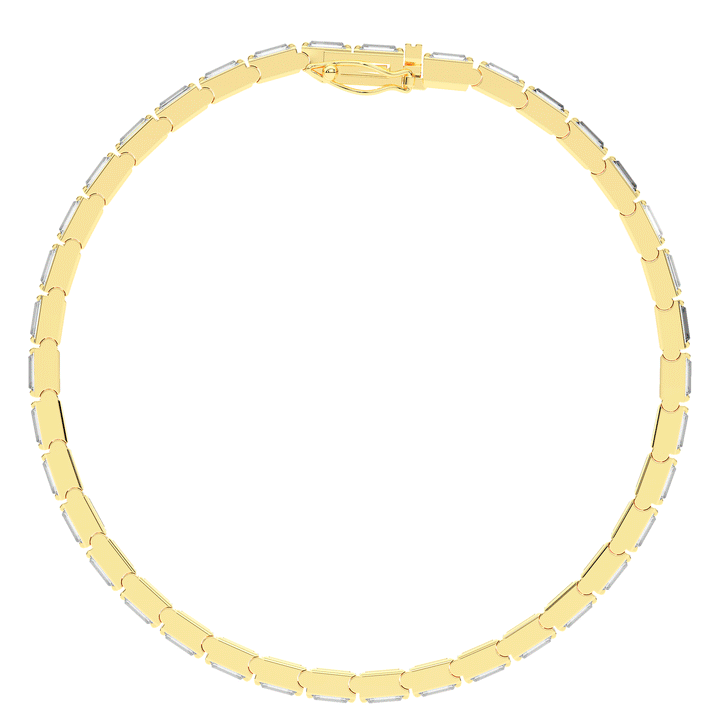 3.40CT.TW ROUND LAB DIAMOND TENNIS BRACELET - Nazarelle