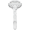 3.10CT.TW OVAL LAB DIAMOND HALO ENGAGEMENT RING - Nazarelle