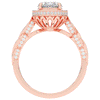 3.10CT.TW OVAL LAB DIAMOND HALO ENGAGEMENT RING - Nazarelle