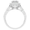 3.10CT.TW OVAL LAB DIAMOND HALO ENGAGEMENT RING - Nazarelle