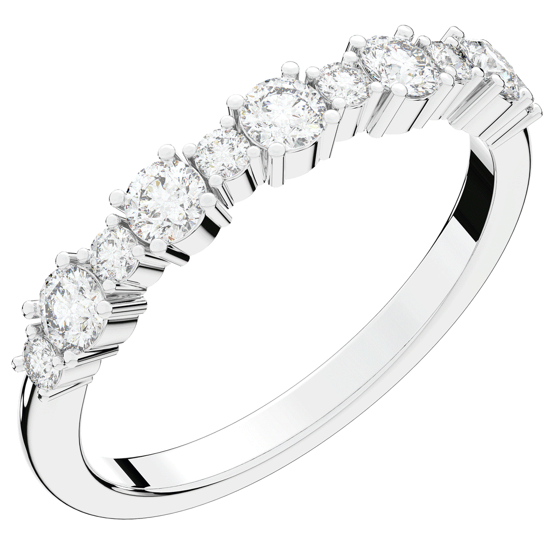 0.50CT.TW ROUND LAB DIAMOND ETERNITY WEDDING BAND - Nazarelle