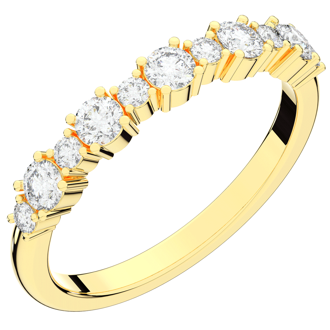 0.50CT.TW ROUND LAB DIAMOND ETERNITY WEDDING BAND - Nazarelle