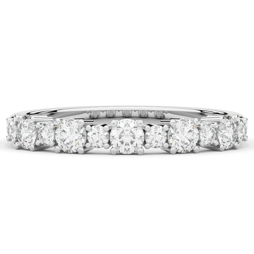 0.50CT.TW ROUND LAB DIAMOND ETERNITY WEDDING BAND - Nazarelle