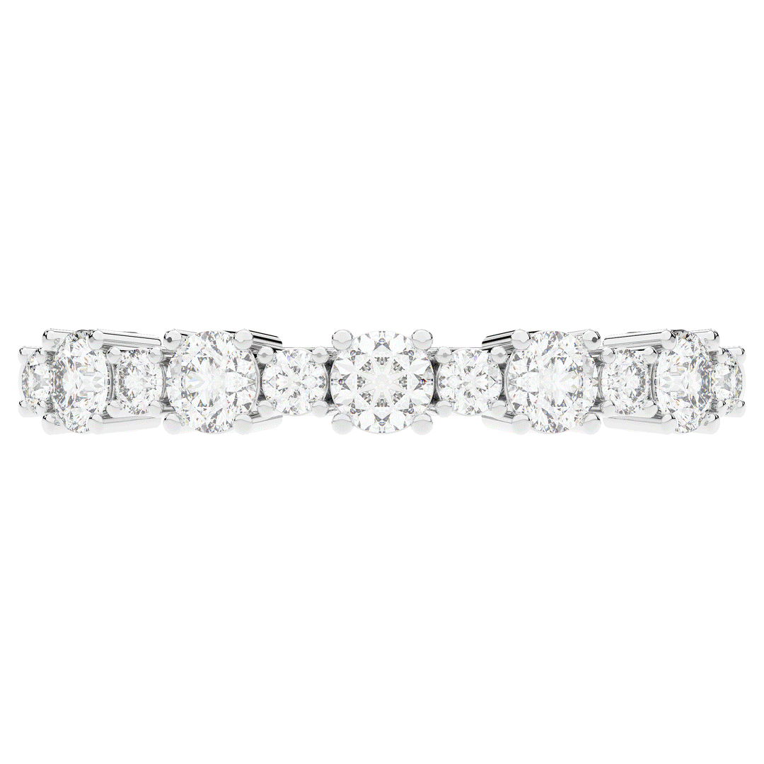 0.50CT.TW ROUND LAB DIAMOND ETERNITY WEDDING BAND - Nazarelle