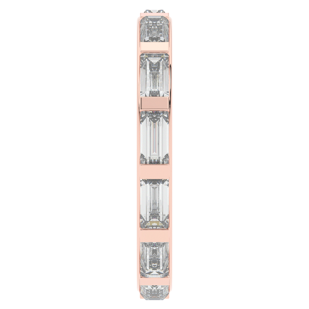 1.30CT.TW BAGUETTE LAB DIAMOND SHARED PRONG ETERNITY WEDDING BAND - Nazarelle