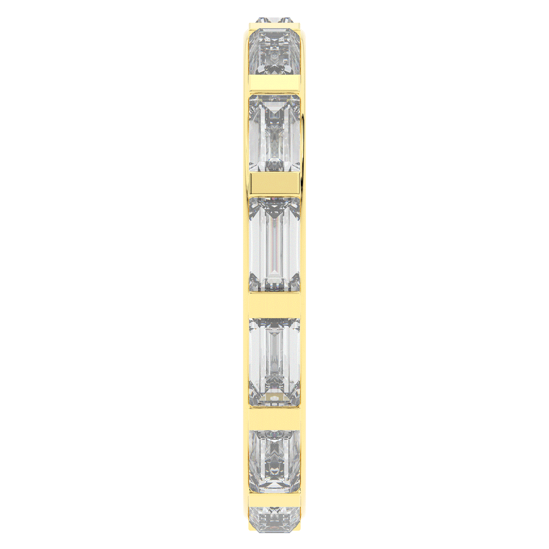 1.30CT.TW BAGUETTE LAB DIAMOND SHARED PRONG ETERNITY WEDDING BAND - Nazarelle
