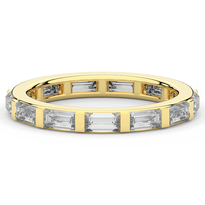 1.30CT.TW BAGUETTE LAB DIAMOND SHARED PRONG ETERNITY WEDDING BAND - Nazarelle