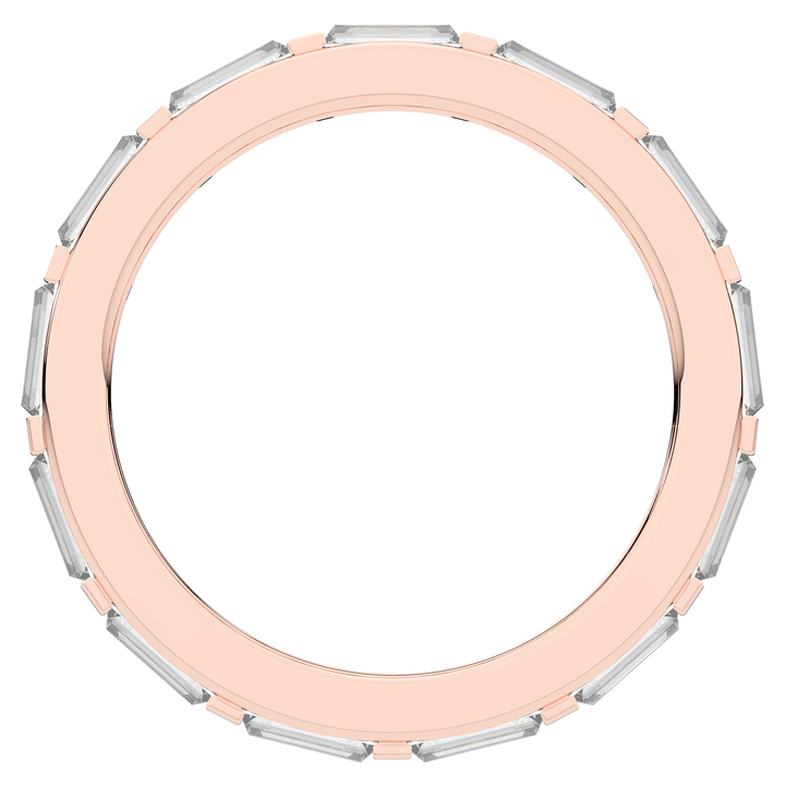 1.30CT.TW BAGUETTE LAB DIAMOND SHARED PRONG ETERNITY WEDDING BAND - Nazarelle