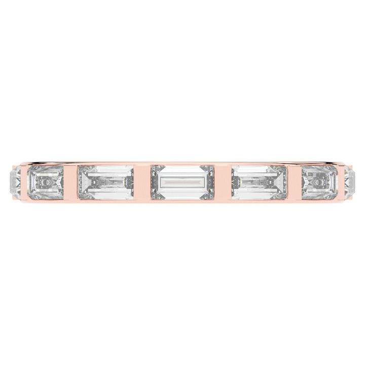 1.30CT.TW BAGUETTE LAB DIAMOND SHARED PRONG ETERNITY WEDDING BAND - Nazarelle