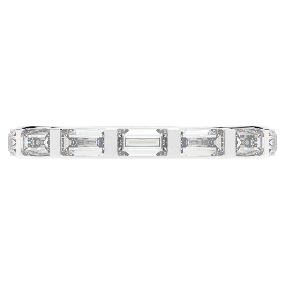 1.30CT.TW BAGUETTE LAB DIAMOND SHARED PRONG ETERNITY WEDDING BAND - Nazarelle
