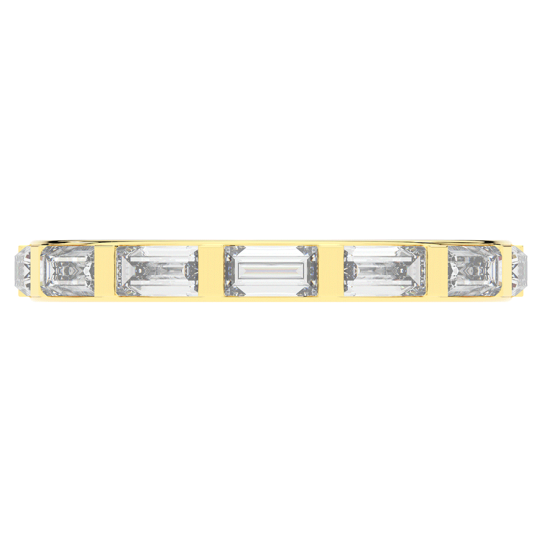1.30CT.TW BAGUETTE LAB DIAMOND SHARED PRONG ETERNITY WEDDING BAND - Nazarelle