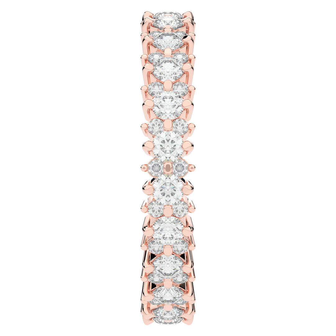 1.10CT.TW ROUND LAB DIAMOND SHARED PRONG ETERNITY WEDDING BAND - Nazarelle