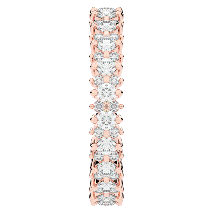 1.10CT.TW ROUND LAB DIAMOND SHARED PRONG ETERNITY WEDDING BAND - Nazarelle