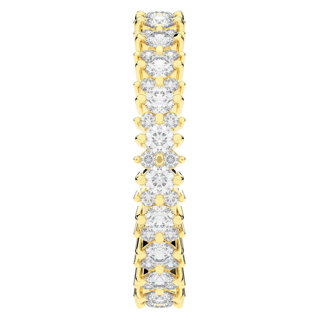1.10CT.TW ROUND LAB DIAMOND SHARED PRONG ETERNITY WEDDING BAND - Nazarelle