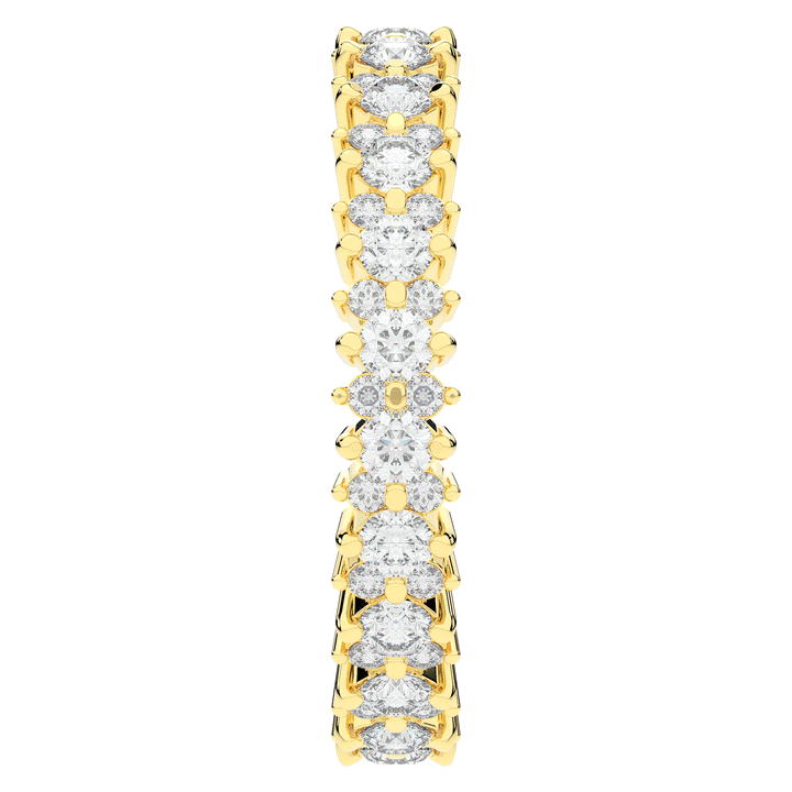 1.10CT.TW ROUND LAB DIAMOND SHARED PRONG ETERNITY WEDDING BAND - Nazarelle