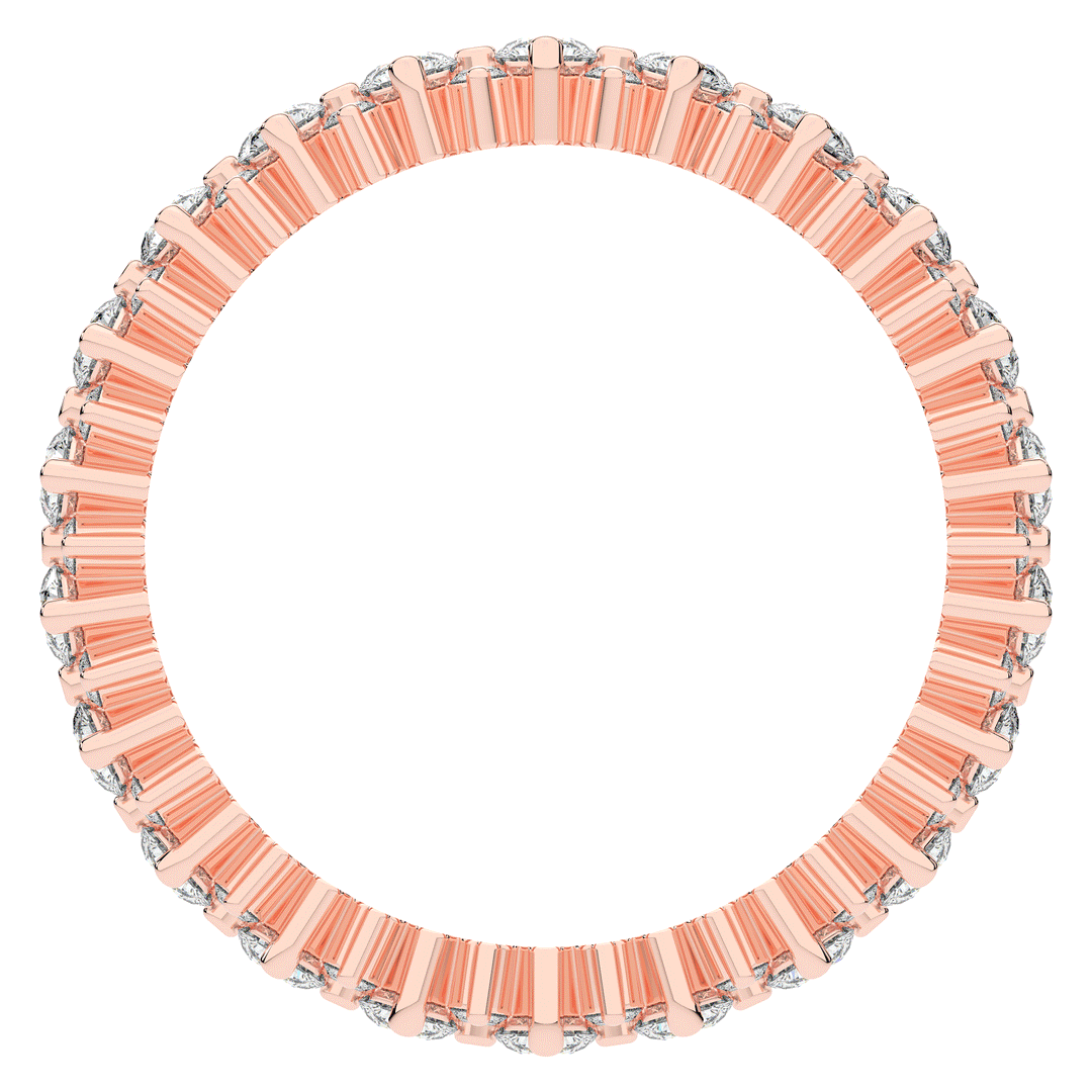 1.10CT.TW ROUND LAB DIAMOND SHARED PRONG ETERNITY WEDDING BAND - Nazarelle