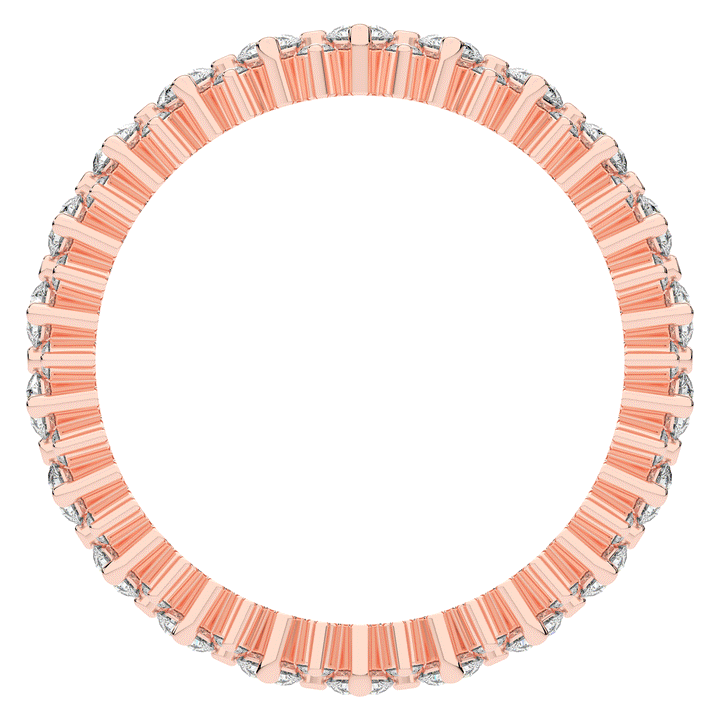 1.10CT.TW ROUND LAB DIAMOND SHARED PRONG ETERNITY WEDDING BAND - Nazarelle