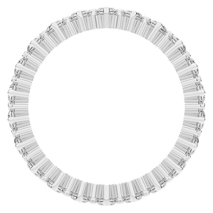 1.10CT.TW ROUND LAB DIAMOND SHARED PRONG ETERNITY WEDDING BAND - Nazarelle
