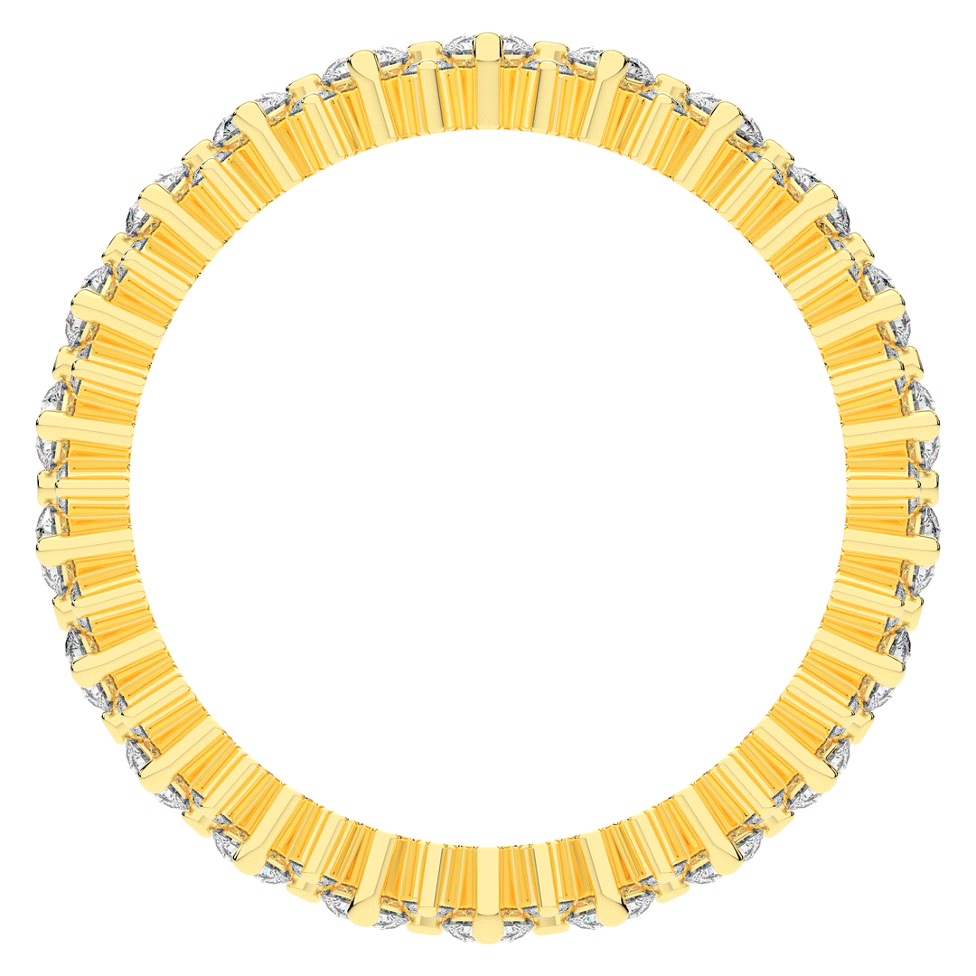 1.10CT.TW ROUND LAB DIAMOND SHARED PRONG ETERNITY WEDDING BAND - Nazarelle