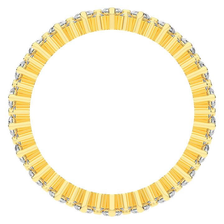 1.10CT.TW ROUND LAB DIAMOND SHARED PRONG ETERNITY WEDDING BAND - Nazarelle