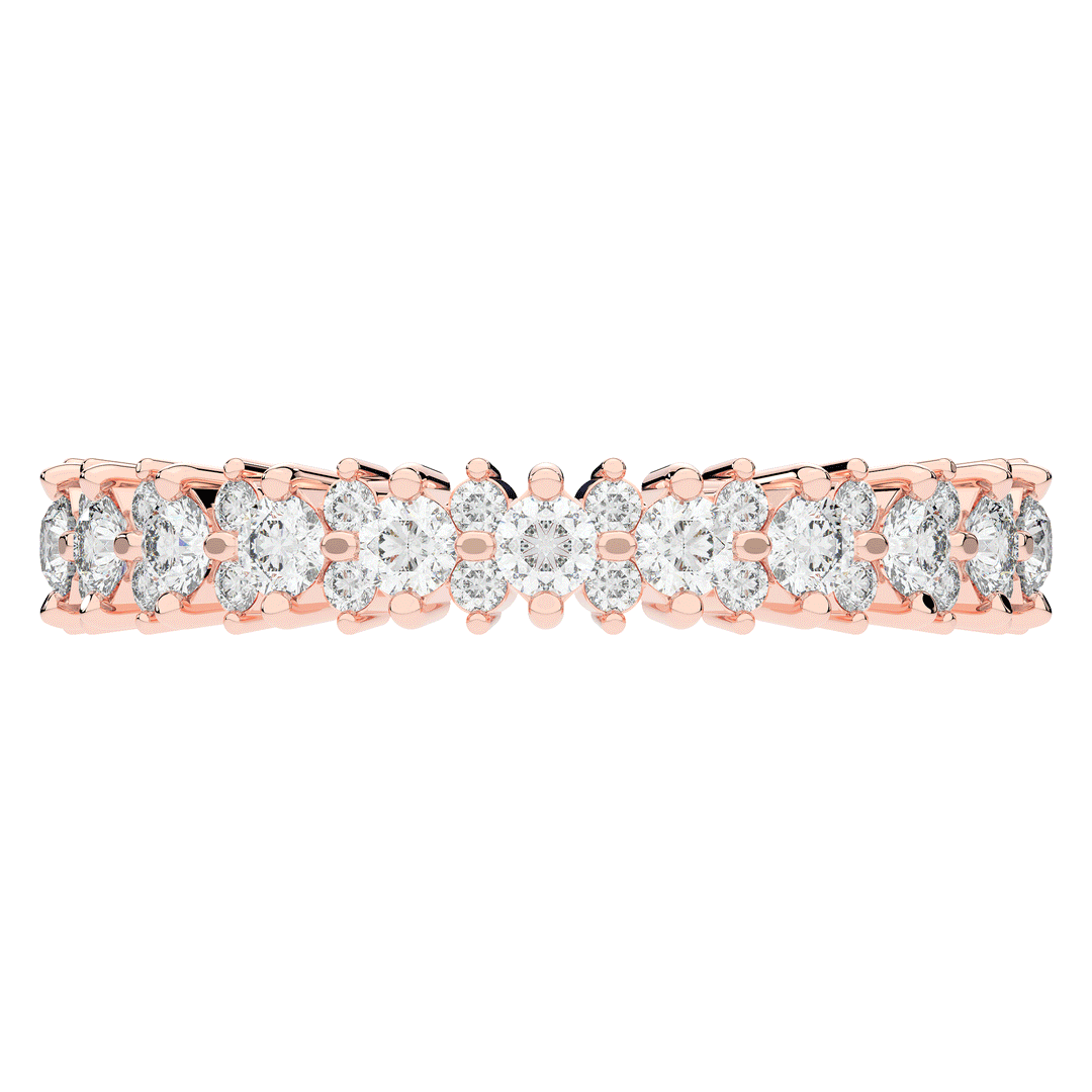 1.10CT.TW ROUND LAB DIAMOND SHARED PRONG ETERNITY WEDDING BAND - Nazarelle