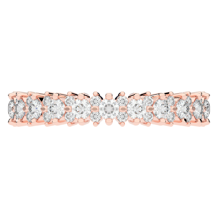 1.10CT.TW ROUND LAB DIAMOND SHARED PRONG ETERNITY WEDDING BAND - Nazarelle