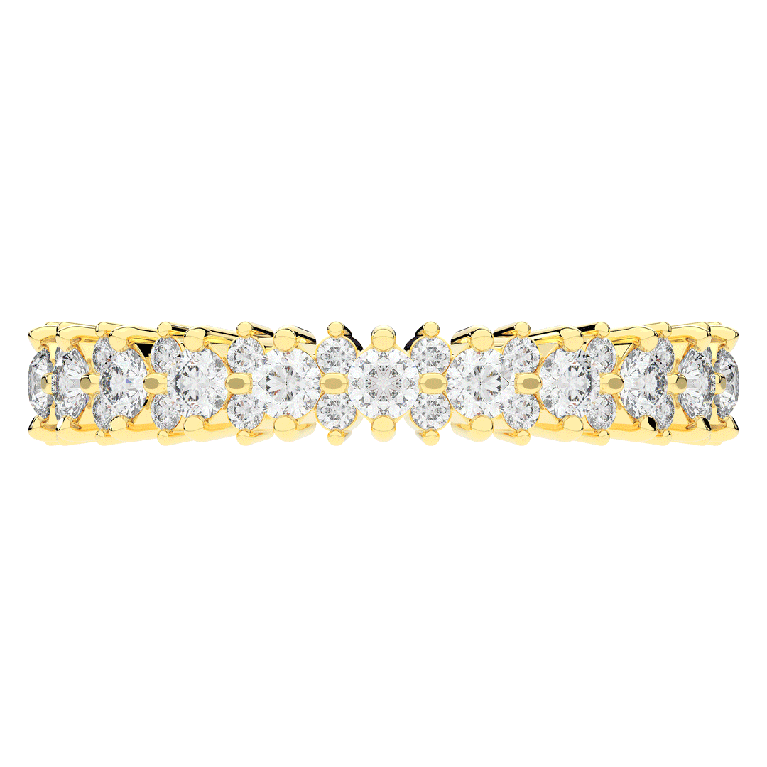 1.10CT.TW ROUND LAB DIAMOND SHARED PRONG ETERNITY WEDDING BAND - Nazarelle