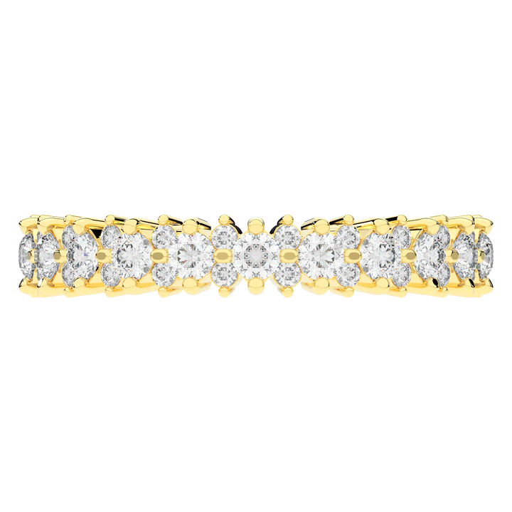 1.10CT.TW ROUND LAB DIAMOND SHARED PRONG ETERNITY WEDDING BAND - Nazarelle