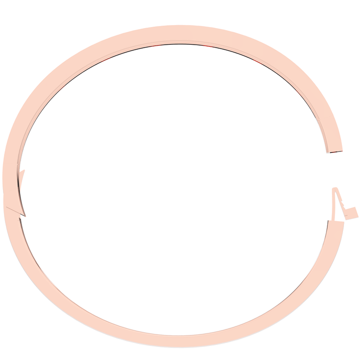 1.25CT.TW ROUND LAB DIAMOND BEZEL SET BANGLE - Nazarelle