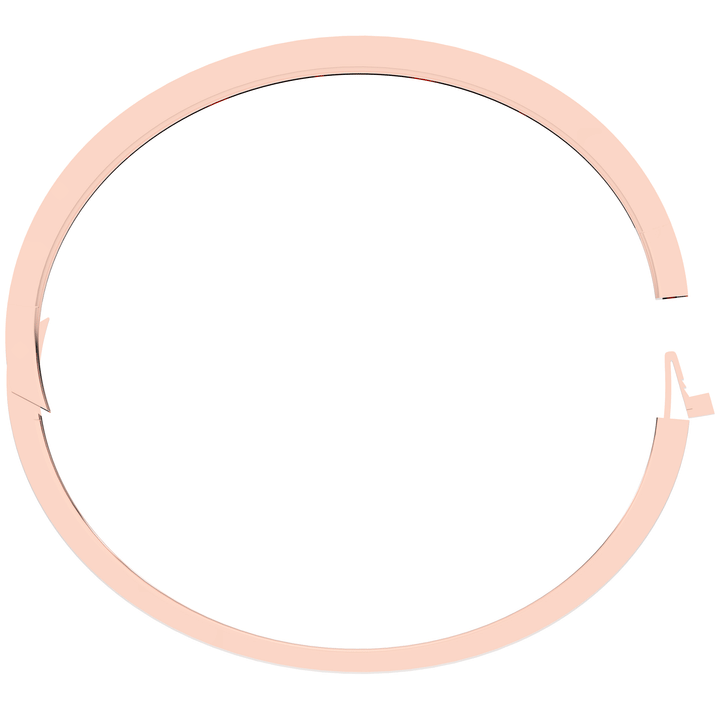 1.00CT.TW ROUND AND EMERALD CUT LAB DIAMOND BEZEL SET BANGLE - Nazarelle