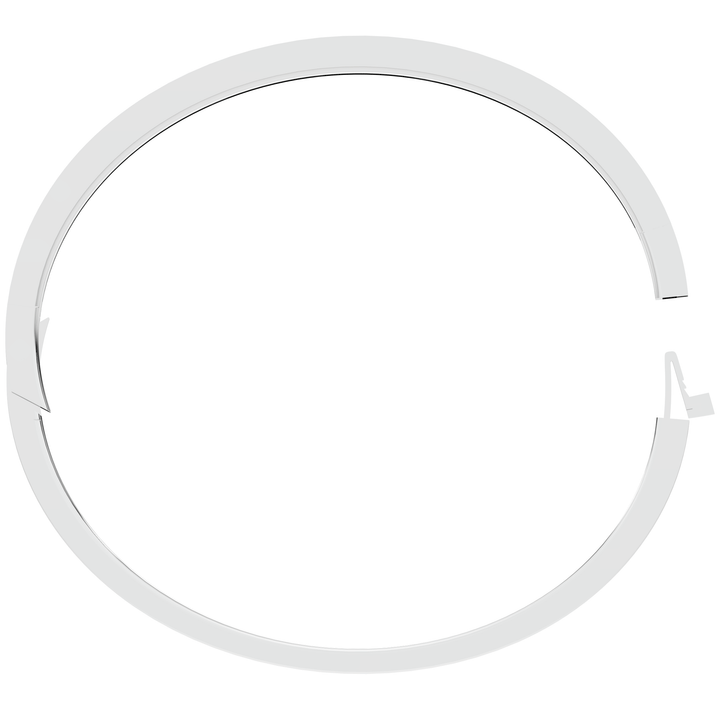 1.00CT.TW ROUND AND EMERALD CUT LAB DIAMOND BEZEL SET BANGLE - Nazarelle