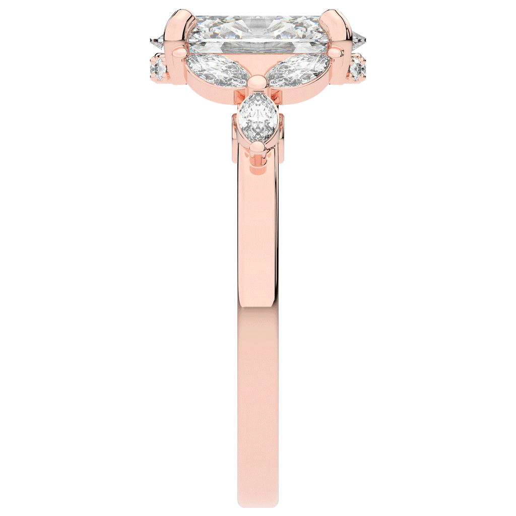 2.85CT.TW OVAL LAB DIAMOND ENGAGEMENT RING - Nazarelle